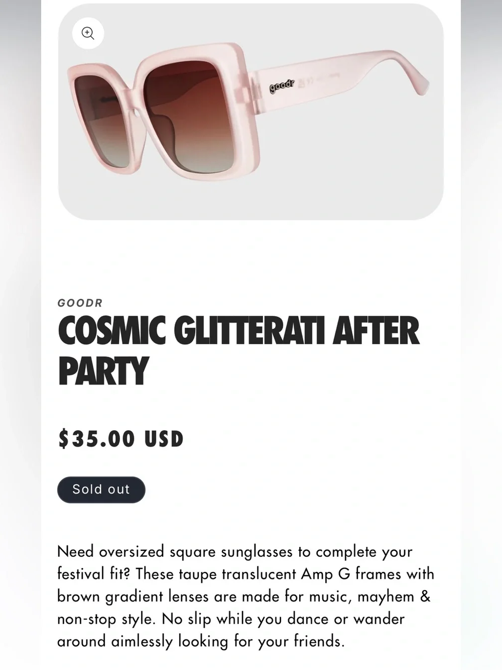 Goodr 😎 Cosmic Glitterati After Party